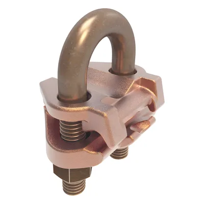 Conector Mecánico para Cable / Calibre 4 a 2/0 AWG / Paralelo o 90° / Tubo 3/8" o Varilla 5/8" - 3/4" / UL467