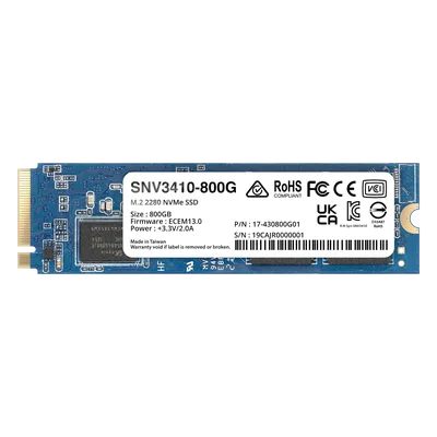 SSD NVMe M.2 / 400 GB / 400000 IOPS Lectura / 70000 IOPS Escritura / 1022 TBW / PCIe 3.0 x4 / Formato 2280/22110