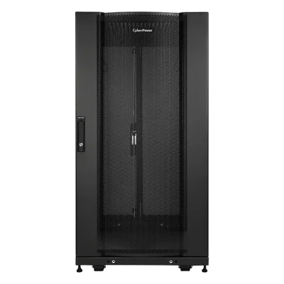 Gabinete Rack / 24U / Montaje en Pared o Piso / Carga Estática 1,365 kg / Puerta Perforada Hexagonal / Rieles Ajustables 905 mm
