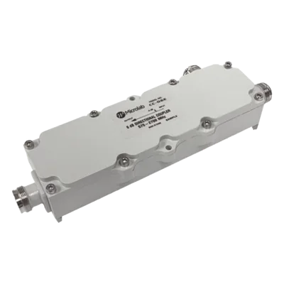 Acoplador direccional / 10dB / 575-2700MHz / 300W RMS / 1kW pico / PIM -161dBc / IP67 / Conector 4.3-10