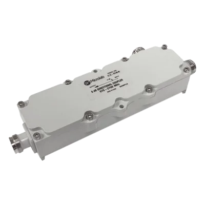 Acoplador direccional / 5dB / 575-2700MHz / 300W / -161dBc PIM / IP67 / Conector 4.3-10