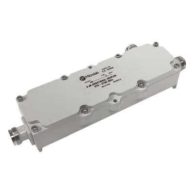 Acoplador direccional / 7 dB / 575-2700 MHz / 300 W / IP67 / 4.3-10 / 161 dBc / 1.89-8.86 pies