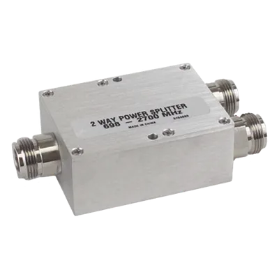 Divisor de Potencia Wilkinson / 2 Vías / 694-2700 MHz / 50W / Conectores 4.3-10 / IP64 / PIM -154 dBc