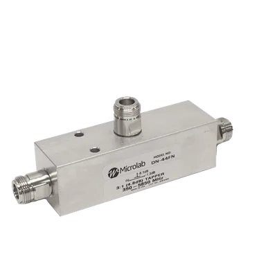 Separador de señal RF / División 2:1 / 350-5930 MHz / 500W promedio / PIM -161 dBc / IP67 / Tipo N