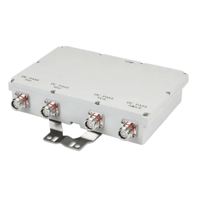 Cuadruplexor / 700-850-PCS-AWS / 250W / -161dBc PIM / 4.3-10 IP67 / 2.3ft