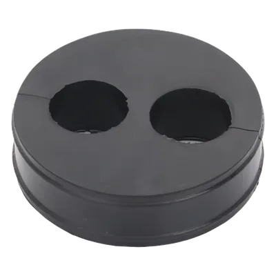 Inserto de Caucho / 2 Orificios 7/8 in / Diámetro Exterior 85 mm (3.34 in) / Grosor 25.4 mm (1 in) / EPDM / Sellado Hermético
