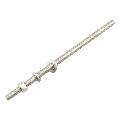Kit de Varillas Roscadas / Acero Inoxidable 304 / 3/8-16 UNC x 8 in (203 mm) / 10 Piezas con Tuercas y Arandelas