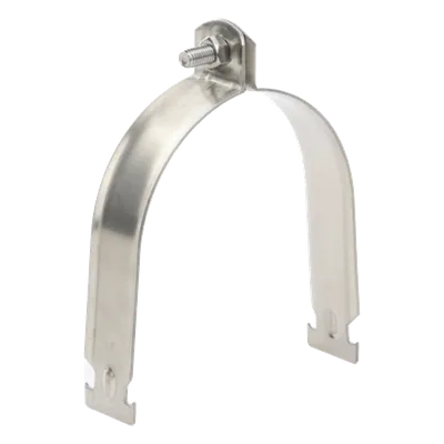 Abrazadera Strut Clamp / Acero Inoxidable 304 / 4" (101.6 mm) / Tubo 114 mm / Ancho 32 mm / Tornillo M8 Incluido