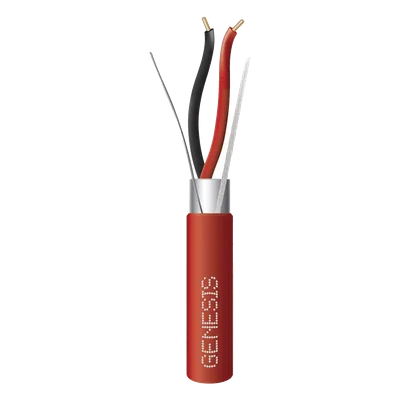 Cable Blindado para Alarmas de Incendio / 2x16 AWG / 152 m (500 ft) / PLENUM / Forro Rojo / NFPA 262