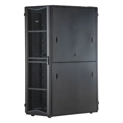 Gabinete para Centro de Datos / 45 UR / 700 mm (2.3 ft) Ancho / 1070 mm (3.5 ft) Profundidad / Sin Paneles Laterales / Acero / Negro