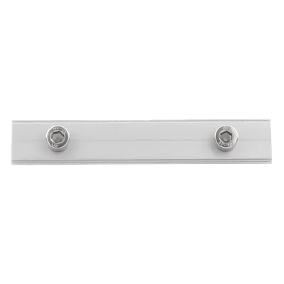 Conector de empalme para riel / Aluminio anodizado / 5 cm y 8 cm / 1.97 in y 3.15 in