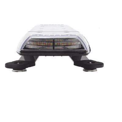 Mini Barra de Luces LED / 144 LED / Dual Color Ámbar/Blanco / 24 Pulgadas / Lente Transparente / Montaje Magnético y Permanente / IP69K / SAE Clase I