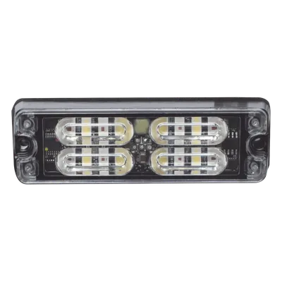 Luz de Advertencia LED de Montaje en Superficie / 12 LEDs de 1 W / 36 Patrones de Destello / IP67 / SAE Clase I / 0.5 Pulgadas de Profundidad