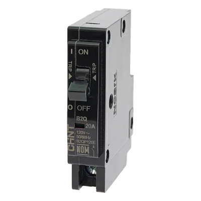 Interruptor Termomagnético Enchufable / 1 Polo / 50 A / 120/240 VCA / Capacidad Interruptiva 10 kA / Rango Térmico -30 a 70 °C