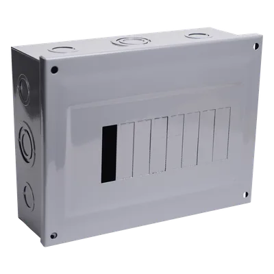 Centro de Carga / 8 Polos / 100 A / 1 Fase 3 Hilos / 120/240 V AC / 60 Hz / Sobreponer / 9.4 x 7.3 x 3.0 in