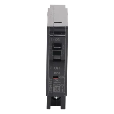 Interruptor Termomagnético Enchufable / 1 Polo / 30 A / 230/400 VAC / Capacidad de Interrupción 6 kA / IEC 60898-1