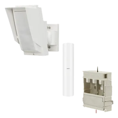 Detector PIR Exterior / Tipo Cortina / 24 m (78.7 ft) / Inalámbrico / Antimáscara / 180° Ajustable