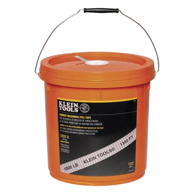 Cinta de Tracción Plana Prelubricada / 396 m (1300 pies) / Resistencia 816 kg / Cubeta con Tapa