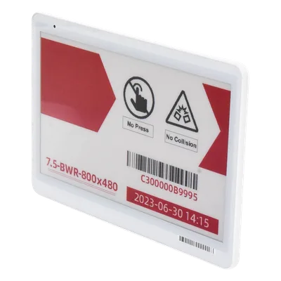 Etiqueta Electrónica de Tinta / 7.5 Pulgadas / Resolución 800x480 / Bluetooth 5.0 / EPD BWR/BWY/BW