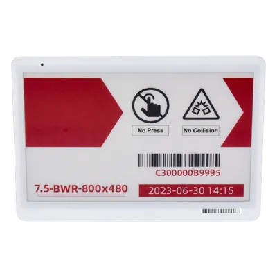 Etiqueta Electrónica de Tinta / 7.5 Pulgadas / Resolución 800x480 / Bluetooth 5.0 / EPD BWR/BWY/BW
