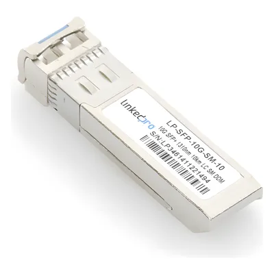 Transceptor Óptico SFP+ / 10 Gbps / Monomodo / 1310 nm / Alcance 10 km / LC/UPC Dúplex / DDM