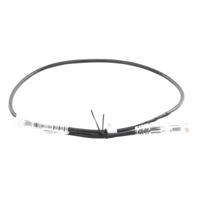 Cable de Parcheo Slim UTP / Cat6A / 0.5 m (1.64 ft) / 28 AWG / Negro