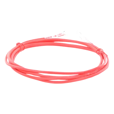Cable de Parcheo Slim UTP Cat6A / 2 Metros (6.56 Pies) / 28 AWG / Rojo / RJ45