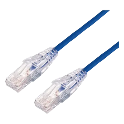 Cable de Parcheo Slim UTP Cat6A / 3 m (9.84 ft) / 28 AWG / Azul