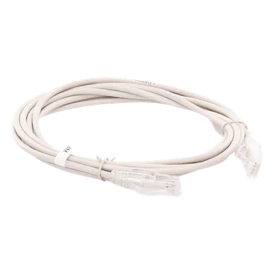 Cable de Parcheo Slim UTP Cat6A / 3 m (9.84 ft) / 28 AWG / Gris / RJ45