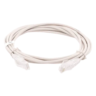 Cable de Parcheo Slim UTP Cat6A / 3 m (9.84 ft) / 28 AWG / Gris / RJ45