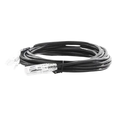 Cable de Parcheo Slim UTP Cat6A / 5 m (16.40 ft) / 28 AWG / RJ45 / Negro
