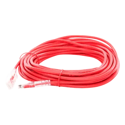 Cable de Parcheo Slim UTP Cat6A / 10 m (32.81 ft) / 28 AWG / Rojo / RJ45