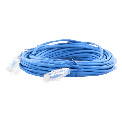 Cable de Parcheo Slim UTP Cat6A / 10 m (32.81 ft) / 28 AWG / RJ45 / Azul