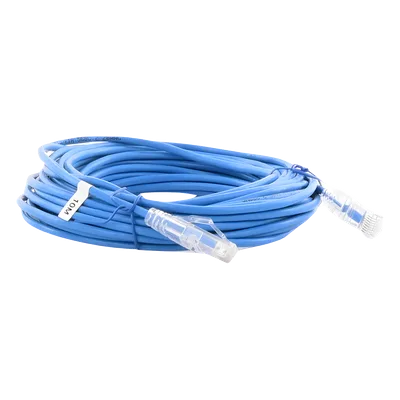 Cable de Parcheo Slim UTP Cat6A / 10 m (32.81 ft) / 28 AWG / RJ45 / Azul