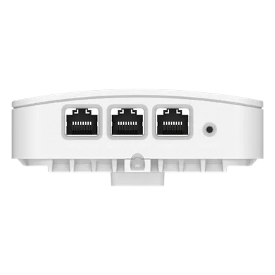 Punto de Acceso Wi-Fi 6 / Diseño para Pared / 3 Puertos Gigabit / PoE Passthrough / Doble Banda 2.4 y 5 GHz / Hasta 2.5 Gbps / Radio IoT Integrado