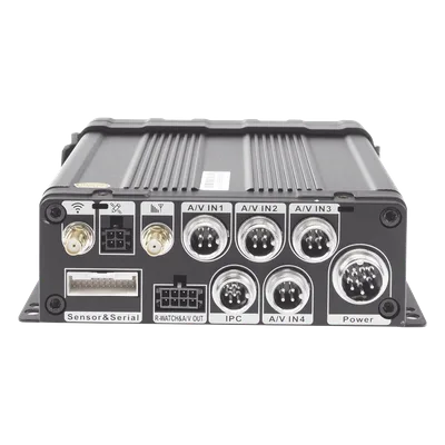 DVR Móvil / Multiplataforma / 4 Canales AHD 2 Megapixel / Almacenamiento en Memoria SD / H.265 / Chip IA Embebido / Soporta 4G / GPS