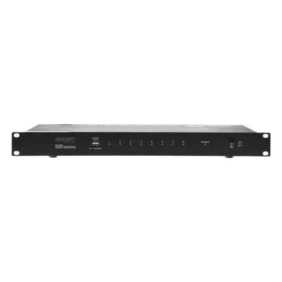 Secuenciador de Potencia / 8 Canales / Retraso 1 s / 6000 W Total / 10 A por Canal / Activación Remota 24 VCD / Rack 19" (1.7 ft)