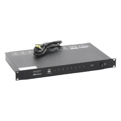 Secuenciador de Potencia / 8 Canales / Retraso 1 s / 6000 W Total / 10 A por Canal / Activación Remota 24 VCD / Rack 19" (1.7 ft)