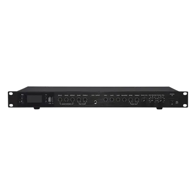 Amplificador de Audio / 2 x 60W / 4-8Ω / Bluetooth USB SD / Efectos Delay Echo Repeat / 1.59 x 0.69 x 0.14 ft