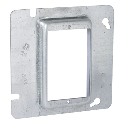 Sobretapa Cuadrada / Acero Galvanizado / 4.688 in x 4.688 in / Realce 0.75 in / UL Listed