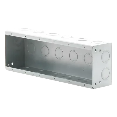 Caja Multigang de Acero / 6 Posiciones / Profundidad 2.5 in / 28 Entradas 1/2"-3/4" / Capacidad 95.3 cu. in / UL Listed