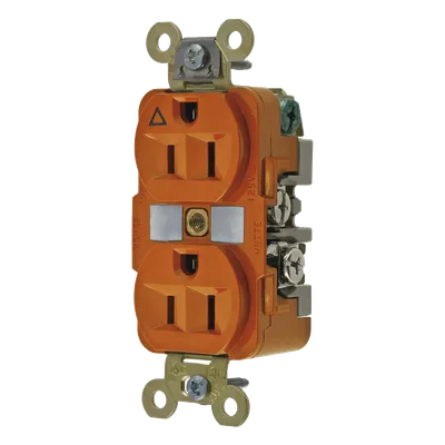 Contacto Dúplex Industrial / 15A 125V / NEMA 5-15R / Aislado 2,000V / Nylon Resistente / -40°C a 75°C