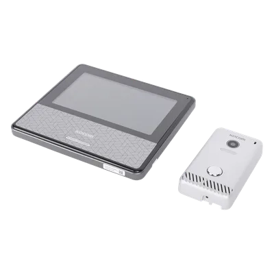 Kit de Videoportero IP / Monitor Wi-Fi / Apertura Remota por App / Alimentación 110 VCA / Diseño Compacto