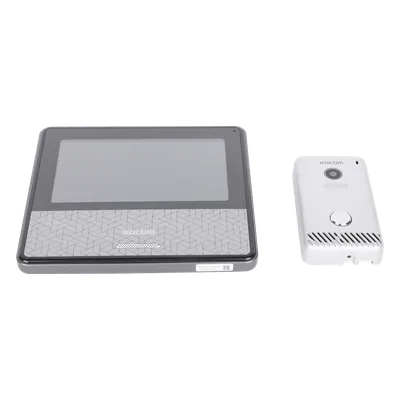Kit de Videoportero IP / Monitor Wi-Fi / Apertura Remota por App / Alimentación 110 VCA / Diseño Compacto