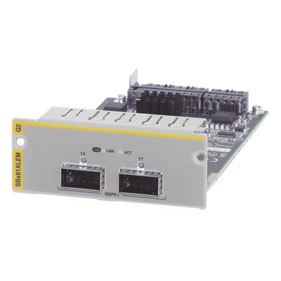 Módulo de expansión / 2 puertos 40G QSFP+ / Interfaz óptico de alta densidad / Compatible con tarjeta de línea SBx81XLEM