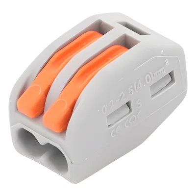 Conector de Presión / 1 Entrada 1 Salida / 12AWG-28AWG / 250V 32A / -20°C a 70°C / 0.47 x 0.83 x 0.59 in