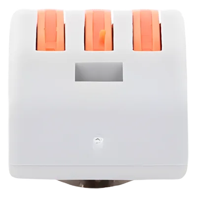 Conector de Presión / 1 Entrada 2 Salidas / 250V 32A / Cables 12AWG-28AWG / 0.63x0.83x0.59 pulgadas