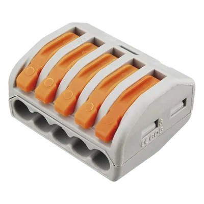 Conector de Distribución Eléctrica / 1 Entrada 4 Salidas / 250V 32A / 12AWG-28AWG / 2.6 x 2.1 x 1.5 cm (1.02 x 0.83 x 0.59 in)