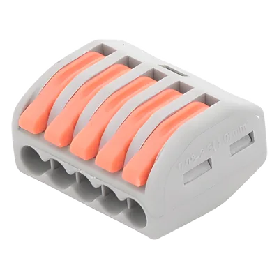 Conector de Distribución Eléctrica / 1 Entrada 4 Salidas / 250V 32A / 12AWG-28AWG / 2.6 x 2.1 x 1.5 cm (1.02 x 0.83 x 0.59 in)