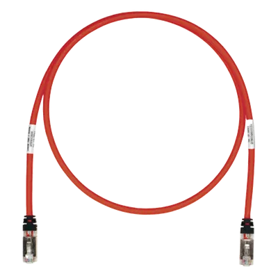 Patch Cord Cat6A / S/FTP Blindado / CM/LS0H / 7.62 m (25 ft) / Rojo